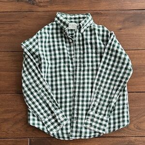 Crewcuts Green and White Checkered Men's Shirt